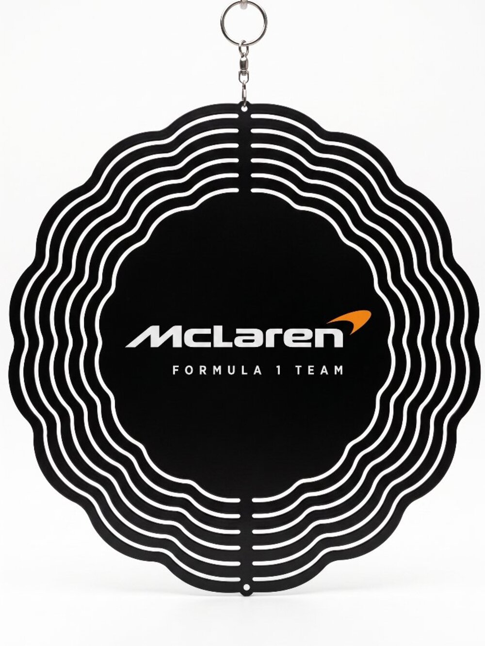 10" McLaren Formula 1 Kinetic Wind Spinner - Hanging Metal Yard Decor